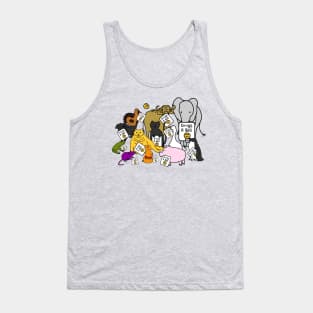 Group of Cute Animals say Drugs Are Bad Tank Top